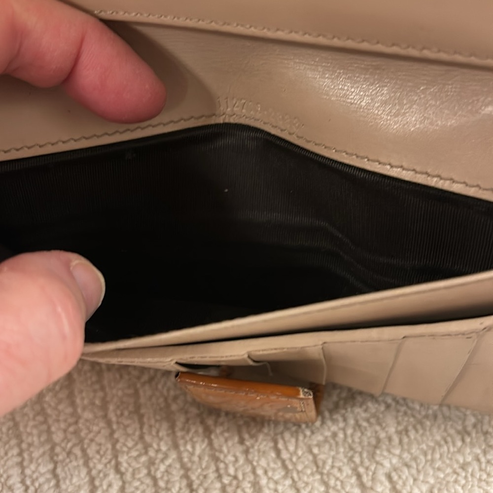 Gucci GG Brown Cream Hawaii Exclusive 112715 Long Bi-fold Wallet Leather Trim - Picture 11 of 17